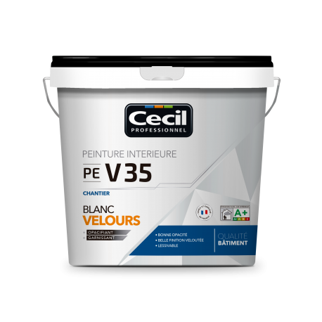 BLANC FINITION CHANTIER VELOURS - PE V35 5L