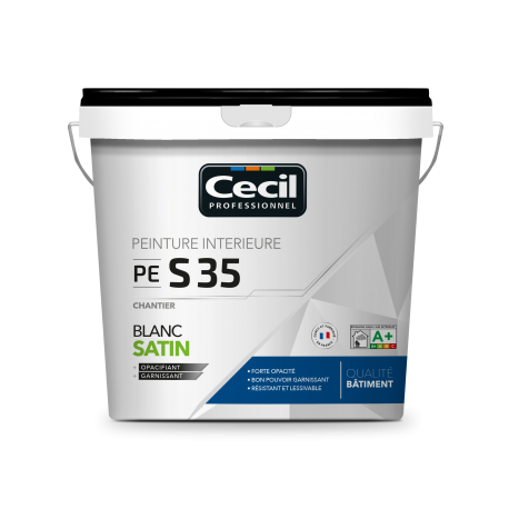 BLANC FINITION CHANTIER SATIN - PE S35 5L