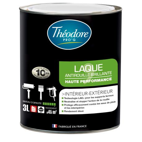 LAQUE ANTIROUILLE NOIR MAT