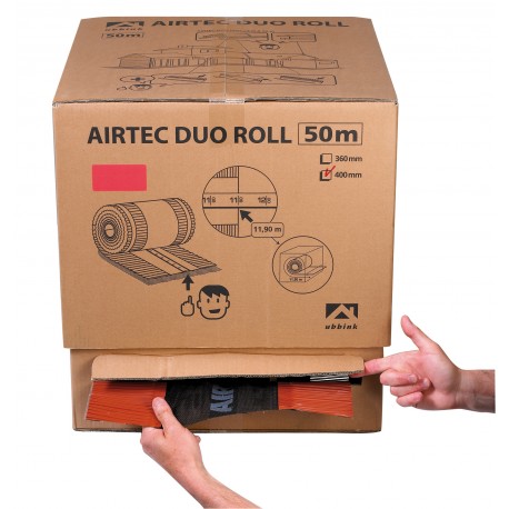 CARTON DUO-ROLL 310 MM x 50 M ROUGE