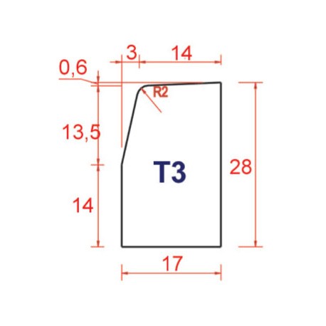 BORDURE DE TROTTOIR T3