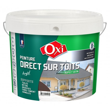 Peinture direct sur toits Acrytol Brun 10 L