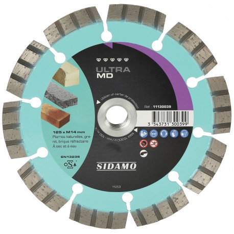 DISQUE DIAMANT ULTRA MD D. 125 x M 14 x H 10