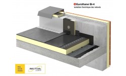 Eurothane® Bi-4, le panneau support d'étanchéité bitume apparente, sous protection lourde ou collée à froid