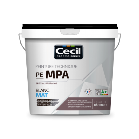 BLANC FINITION MAT SPÉCIALE PARPAING - PE MPA 10 L