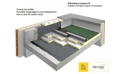 Eurothane® Autopro SI, le panneau support d'étanchéité apparente pour terrasses béton ou bois.