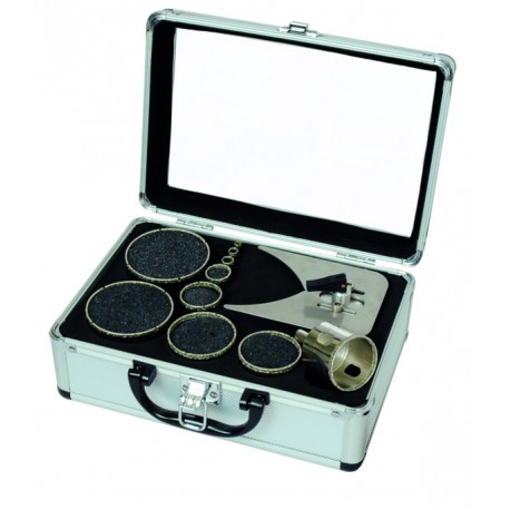 COFFRET DE 10 TRÉPANS DIAMANTÉS 6 PANS CARRELAGE