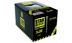 Vis bois et agglomérés - 3x30 - TX - boite de 500 STARBLOCK