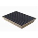 Paillasson encastrable MEARIN 750 x 500 + Tapis caoutchouc noir