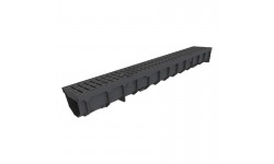 CANIVEAU MEAFLUID100 BLACK+GRILLES PASSERELLE POLYAMIDE C250 1M CX