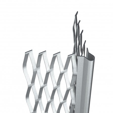 PROFIL ANGLE EXTÉRIEUR EN ACIER DÉPLOYÉ ENDUIT DE 12 À 19MM LONGUEUR 2500mm