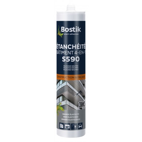 S590 ÉTANCHÉITÉ BÂTIMENT 4-EN-1 - BLANC - Cartouche 300 ML