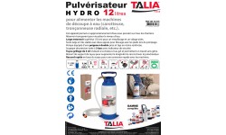 PULVERISATEUR taliaPULVE HYDRO 12L POUR DECOUPEUSE