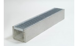 ENSEMBLE CANIVEAU BETON DRAINECO 150 + GRILLE CAILLEBOTIS C250