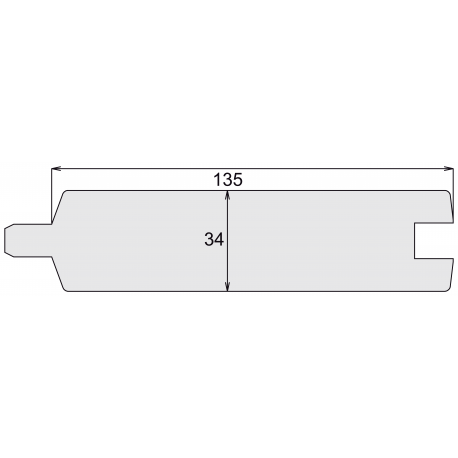 AZTEK Lame de cloture 34*135*1.92 SBN CL3 bronze