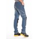 Jeans de travail stretch avec emplacement genouillères JOBPRO stone brossé T.40