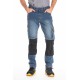 Jeans de travail stretch avec emplacement genouillères JOBPRO stone brossé T.44