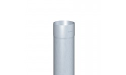 Descente cylindrique tulipe Ø100 x 2000 x 0.65 mm - zinc - CLASSIC naturel