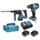 Ensemble de 2 machines 18 V Li-Ion 5 Ah (DDF484 + DHR243)
