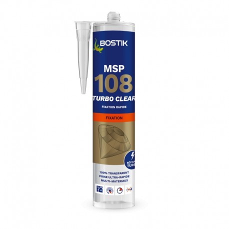 MSP 108 TURBO CLEAR CARTOUCHE 290 ML BLANC